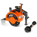 3-Point PTO Stump Grinder with 34 Carbide Teeth (PTO Shaft Included with Slip Clutch), for 15-45HP Tractor, SG24PRO